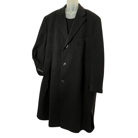 RALPH LAUREN Sz 46 R 100% Cashmere Overcoat Topcoat 3 Button Lapel - Picture 6 of 11
